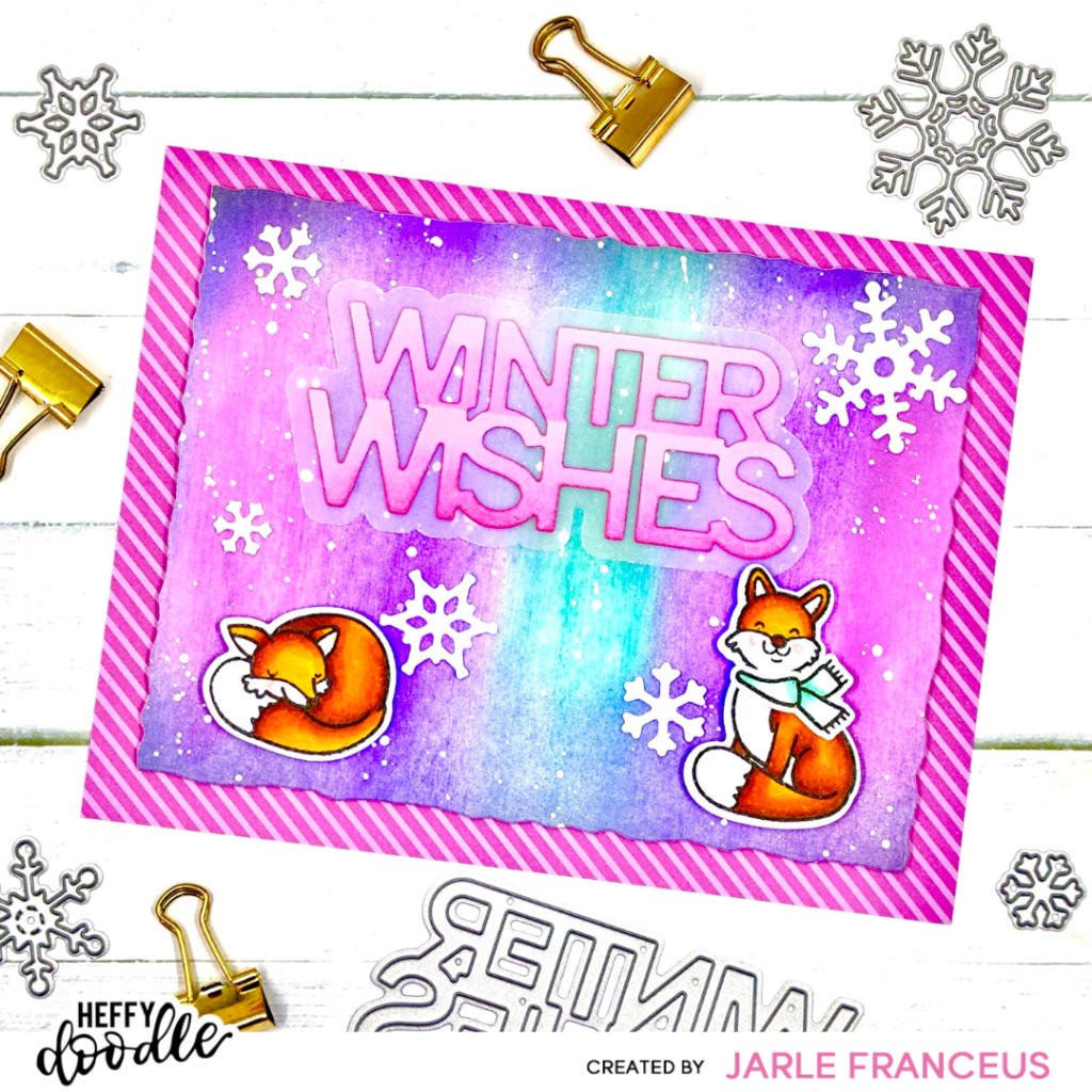 Colorful Ink Blended Winter&nbsp;Card